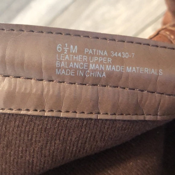 Franco Sarto Patina heeled cognac brown leather upper boots with side zipper - Picture 7 of 13